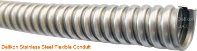 Delikon stainless steel flexible conduit