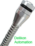 Produced from stainless steel strip, Delikon Stainless Steel Flexible Conduit system protects Building Automation data cables like CAT 5e, CAT6, CAT7, video coaxial cables, and control cables as well as power cables.