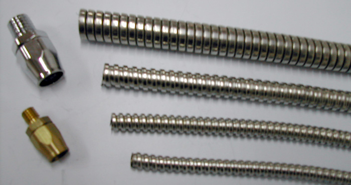 Whole range of connectors for flexible metal conduit