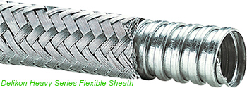 Delikon Heavy Series Flexible Sheath. Delikon Steel mill automation wiring interference shielding high temperature heavy series over braided flexible sheath bar rolling mill AUTOMATION WIRING HIGH TEMPERATURE emi rfi esd shielding heavy series over braided flexible metallic conduit for industry heat treatment equipment wirings.SM-70001